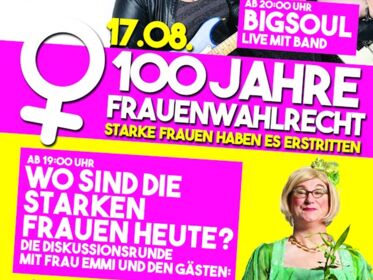 POPKISS - Wir feiern! Frauenpower pur! 100 Jahre Frauenwahlrecht!